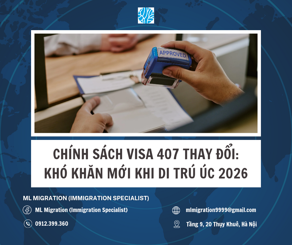 ÚC THAY ĐỔI CHÍNH SÁCH VISA 407