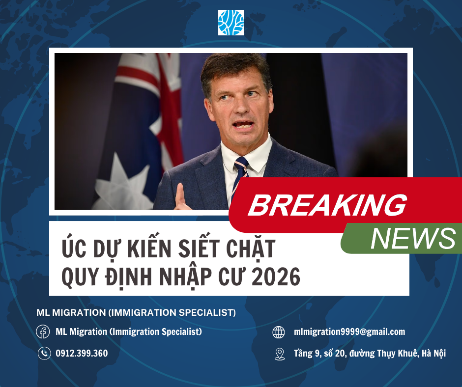 Úc dự kiến siết chặt quy định nhập cư 2026