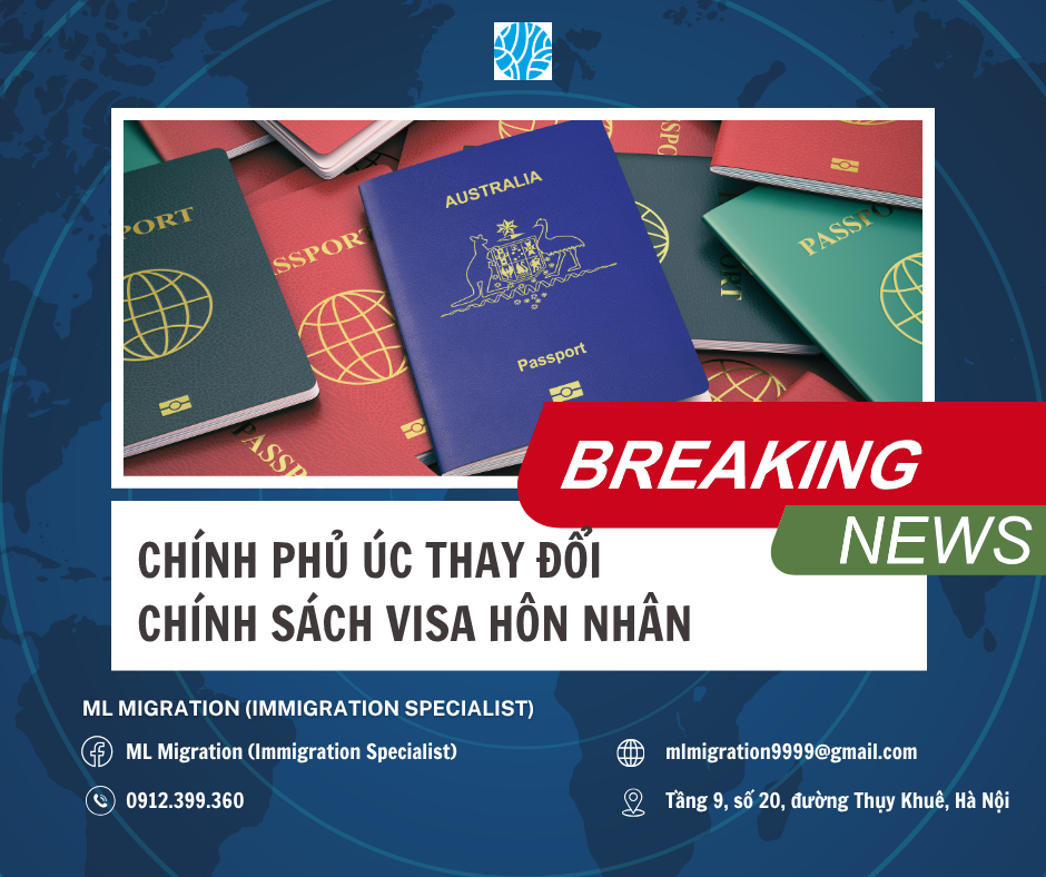 Visa Hôn nhân Úc: Một số thay đổi cần lưu ý tháng 4/2026