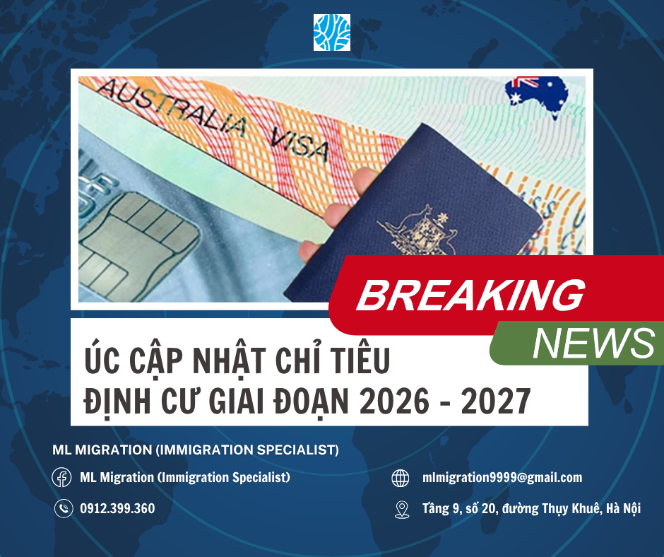 Chỉ tiêu định cư Úc 2026